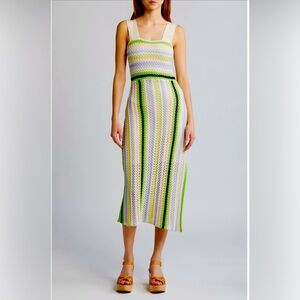 CIEBON Sahara Crochet Midi Sweater Dress sz XS